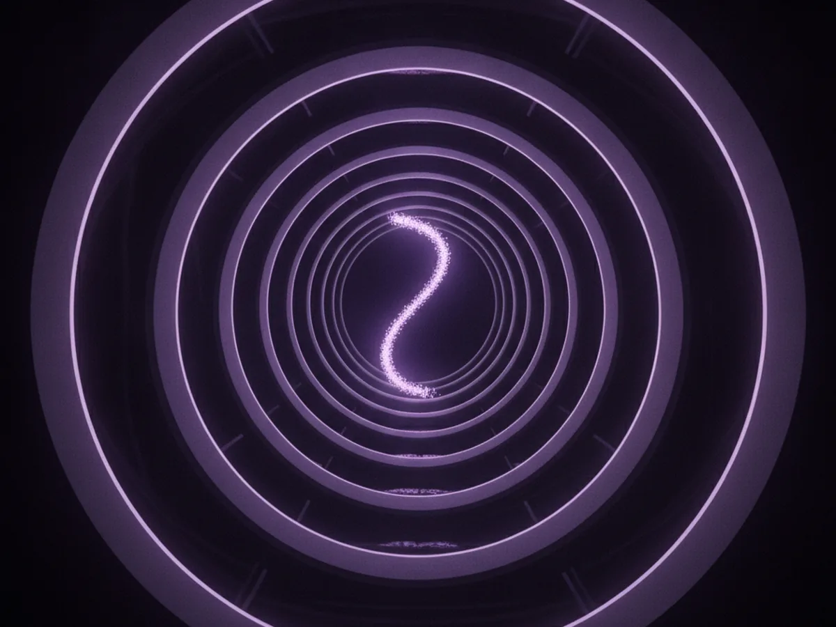 Illustration: particle detector tunnel